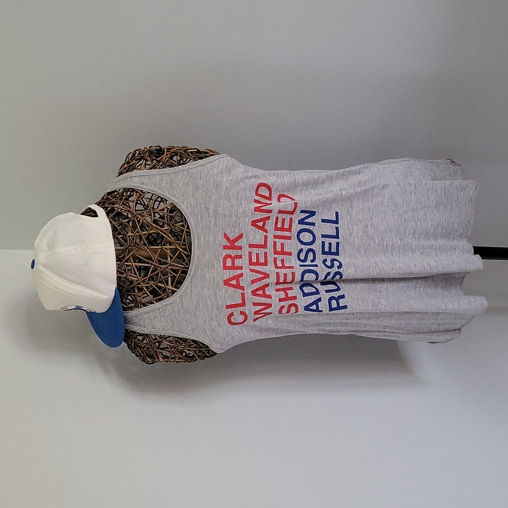 Chicago Cubs racer back tank womens size L